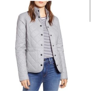 NWT Barbour Fell Quilted Jacket Grey